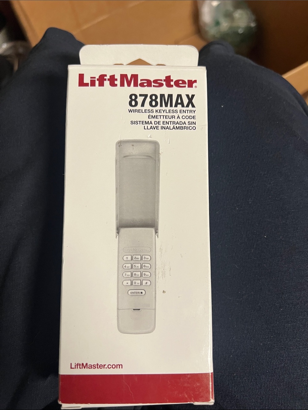 878MAX Wireless Keyless Entry Keypad - White